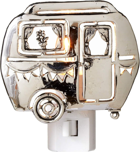 Midwest Silver Camper Night Light 7 Watt Electric Zinc Alloy(157466)