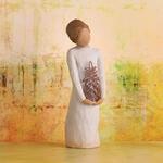 Willow Tree Gracious, A Warm Welcome from me to You, A Hostess Gift for Holiday Parties, Welcoming Gift for New Homeowner or Housewarming, Sculpted Hand-Painted Figure
