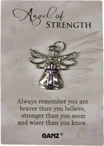 Ganz Pin - Angel of Strength "Always remember you are braver than you believe, stronger than you seem and wiser than you know."