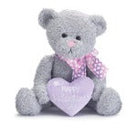 Burton & Burton 9742897 Plush Gray 6.5" Vase Hugger (I Love You)