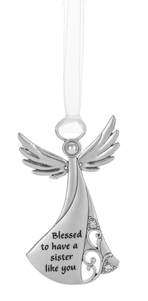 Ganz ER74463 Ornament - Blessed to have a sister like you