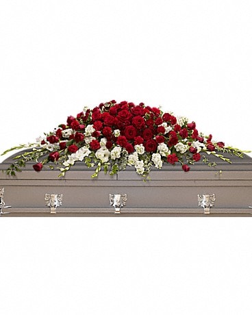 Garden of Grandeur Casket Sympathy Spray