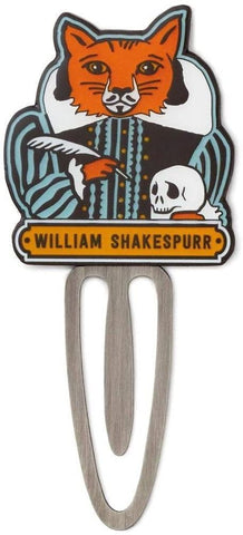 Hallmark 1MAR2015 Shakespeare Cat Metal and Enamel Bookmark