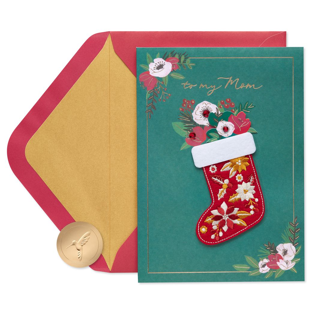 Papyrus Grateful for the Memories We Made Christmas Greeting Card for Mom