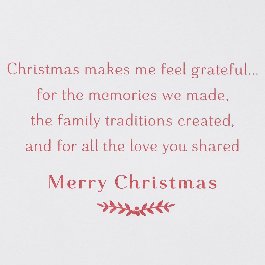 Papyrus Grateful for the Memories We Made Christmas Greeting Card for Mom