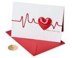 Papyrus Heart Beat Valentine Card