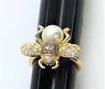R.S. Covenant 6097 G/CZ Bumblebee Ring Size 5  LOC 103