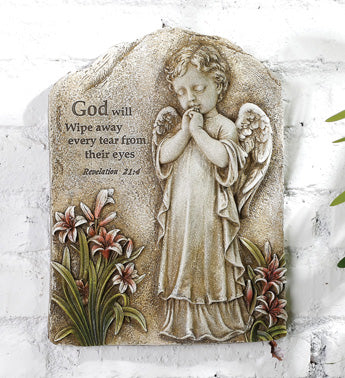 Napco Imports 18088 Praying Angel Plaque