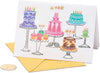 Papyrus Cakes W/Gems on Stands (A True Delight) Birthday Card