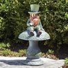 Roman Dropship 12076 LED Leprechaun on Mushroom Garden Statue, 16.75" H, Irish Home Outdoor