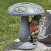 Roman Dropship 12078 LED Leprechaun Under Mushroom Garden Statue, 12.25" H, Irish Home Outdoor