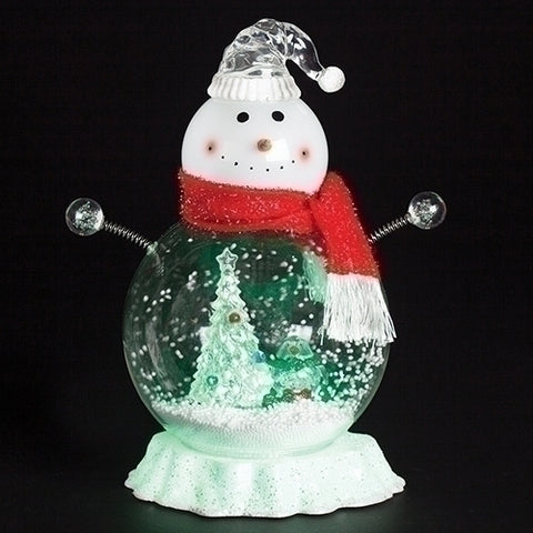 Roman 133387 Led Snowman Snow Blowing Tree Penguin, 13.5 inch, Multicolor