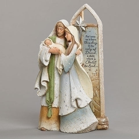 Roman 134420 Heavenly Blessing Holy Family with Arch 10" H, Christmas Collection, Polyresin