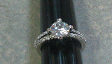 R.S. Covenant 4421 Sterling Silver Cz / Cz Band Ring Sze 6  LOC 94