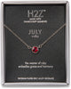 Pavilion 16222 July Ruby Birthstone Necklace with 18" Chain
