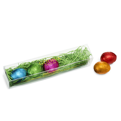 Godiva 13659 Assorted 5 Count Foil-Wrapped Chocolate Easter Egg Gift Box