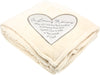 Pavilion 19501 Comfort Loving Memory Royal Plush Throw Blanket, Cream 60 x 0.5 x 50 inches