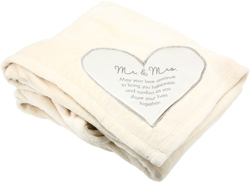 Pavilion 19527 Royal Plush Blanket Mr. & Mrs. - 50" x 60"