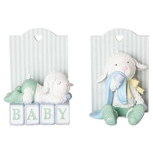 Roman 14885 Baby Lamb Bookends 5.5"