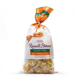 Russell Stover 9811WM Sugar Free Butterscotch Hard Candies 12 oz Bag