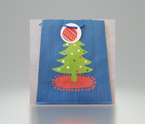 Hallmark Christmas Tree Gift Bag W/ Ornament Tag