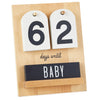 Hallmark BBY4676 Baby Countdown Calendar Wood Sign, 5.25x5.6