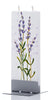 Flatyz D22010 Hand Painted Flat Candle Unscented, Dripless, Smokeless Lavender Sprigs