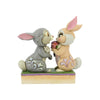 Enesco 6005963 Jim Shore Bambi Thumper and Blossom Bunny 4 Inch, Multicolor
