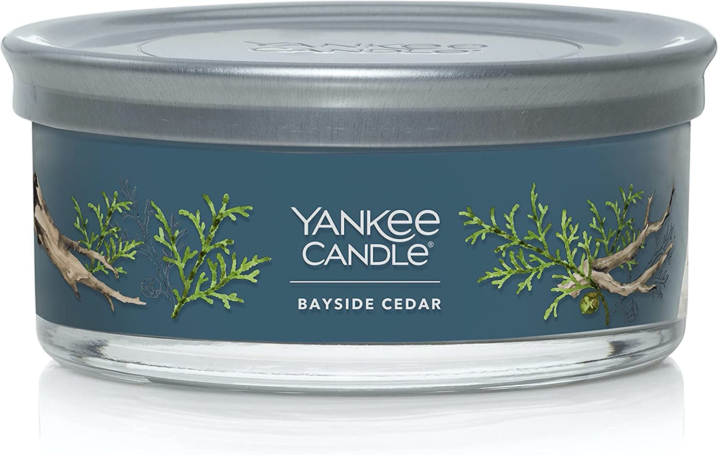 Yankee Candle 1630082 Bayside Cedar Scented, Signature Medium Tumbler 5-Wick Candle