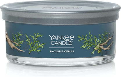 Yankee Candle 1630082 Bayside Cedar Scented, Signature Medium Tumbler 5-Wick Candle