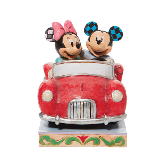 Jim Shore Minnie and Mickey in Car Figurine