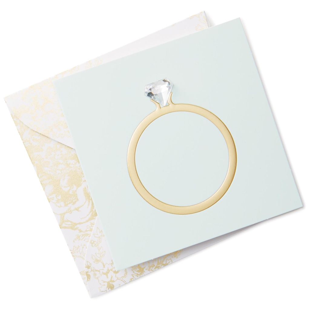 Hallmark Diamond Ring Gift Tag With Envelope