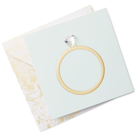 Hallmark Diamond Ring Gift Tag With Envelope