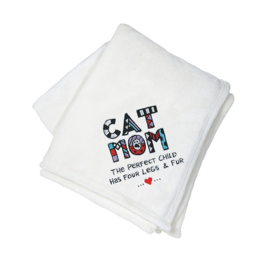 Enesco ND6009258 Cuppa Doodle Cat Mom Blanket