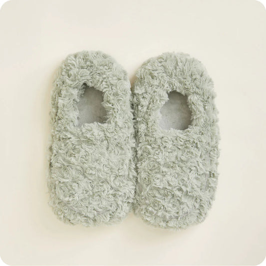 Intelex Curly Sage Green Warmies Slippers