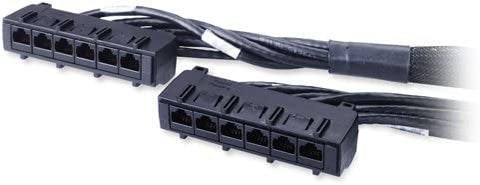 APC 23.5 FT Data Distribution Cable CAT6 UTP Cmr 6XRJ-45 Black 7.0M