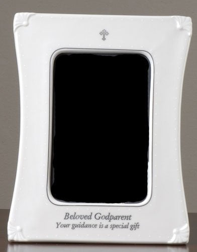 Roman 63135 Godparent Porcelain 3.5" X 5" Photo Picture Frame