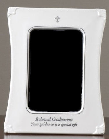 Roman 63135 Godparent Porcelain 3.5" X 5" Photo Picture Frame