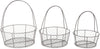 Design Imports Z01995 Farmhouse Nesting Egg Baskets, Chicken Wire, Rustic Bronze, Round,