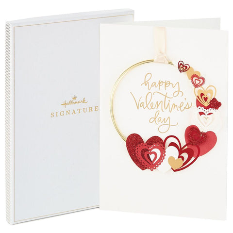 Signature From My Heart to Yours Valentine's Day Card With Removable Wreath in Gift Box