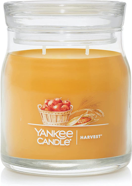 Yankee Candle 1631784 Harvest Scented, Signature Medium Jar 2-Wick Candle