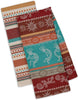 Design Imports 91429  Southwest Dish Towel Set of 2 Kitchen 100% Cotton Kokopelli Gecko Stripes