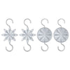 Hallmark QSB6192 Miniature Star Metal Ornament Hooks, (Pack of 4)