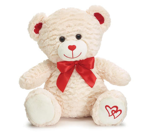 Burton & Burton 9743626 VALENTINE BEAR W/HEART SHAPE NOSE 15"