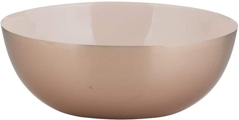47th & Main MR670 Two-Toned Round Bowl, 8-Inches in Diameter, Blush & Copper