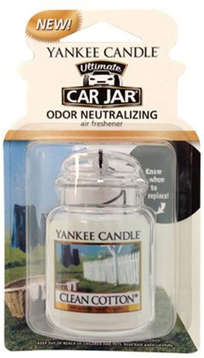 Yankee Candle 1220878 Car Jar Ultimate, Clean Cotton, White – Roby's  Flowers & Gifts
