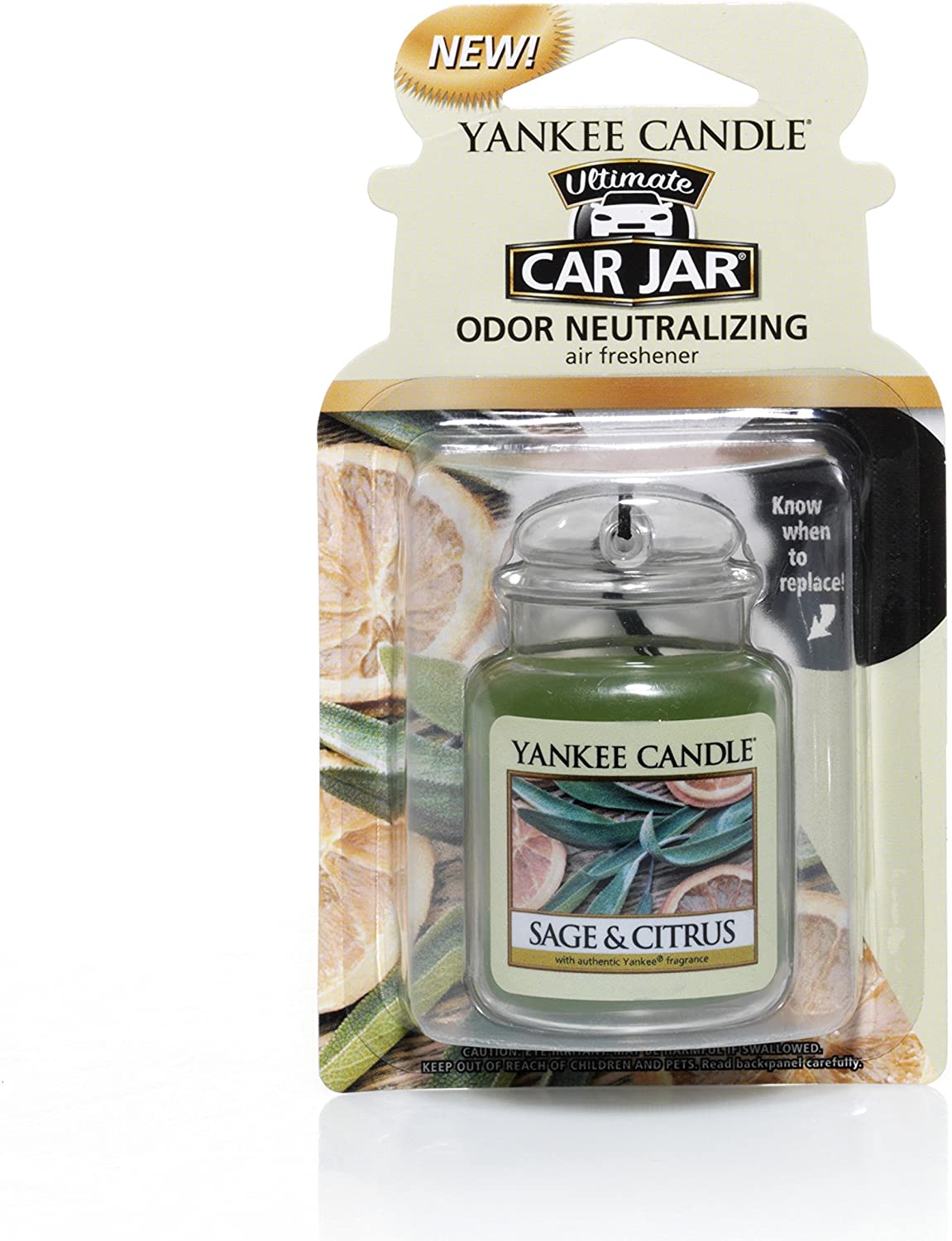 Yankee Candle 1220904 CAR JAR ULTIMATE HW SAGE & CITRUS