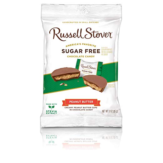 Russell Stover 9622N Sugar Free Peanut Butter Cups, 3 oz. Bag
