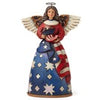 Enesco 4044664 Jim Shore Patriotic Angel in Flag Dress Stone Resin 6�