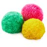 Hallmark 2 1/2" Lime/Fuchsia/Yellow Yarn Pom-Pom Gift Bows 3-Pack
